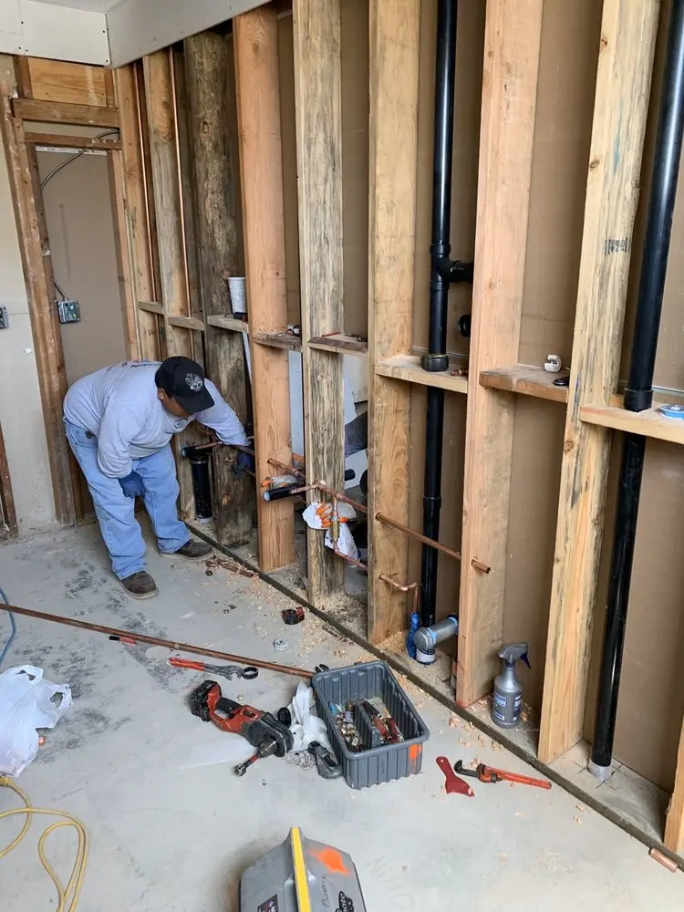Commercial rough-in plumbing for Water Heater Replacement in Blue Oaks